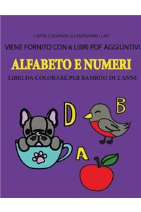 Libri da colorare per bambini di 2 anni (Alfabeto e numeri)