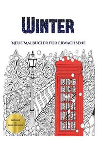 Neue Malbücher für Erwachsene (Winter)