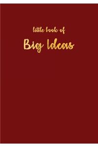 Little Book of Big Ideas, Sketchbook Burgundy, Sketchbook 200 Pages