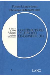 Contributions to Applied Linguistics (II)