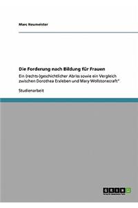 Die Forderung nach Bildung für Frauen