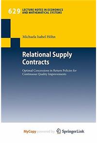 Relational Supply Contracts