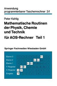 Mathematische Routinen Der Physik, Chemie Und Technik Für Aos-Rechner