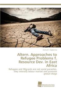 Altern. Approaches to Refugee Problems f. Resource Dev. in East Africa