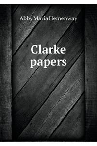 Clarke papers