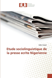 Etude sociolinguistique de la presse ecrite Nigerienne