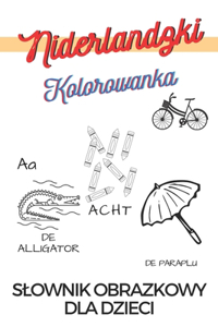 Język holenderski Kolorowanka Slownik obrazkowy dla dzieci