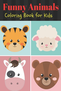 Funny Animals Coloring Book for Kids