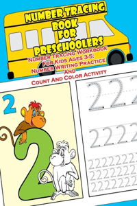 Number Tracing Book For Preschoolers. Number Tracing Workbook For Kids Ages 3-5