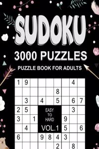 3000 Sudoku Puzzles Easy to Hard