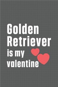 Golden Retriever is my valentine: For Golden Retriever Dog Fans