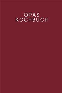 Opas Kochbuch: Rezeptbuch zum Ausfüllen - Motiv: Rot