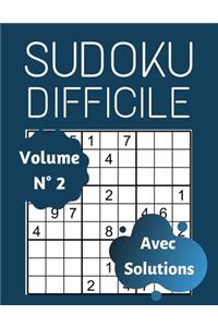 Sudoku Difficile Avec Solutions (Volume 2)