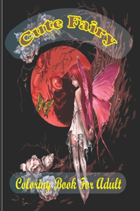 cute fairy coloring book for adult