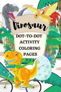 Dinosaur Dot-to-Dot Activity Coloring Pages