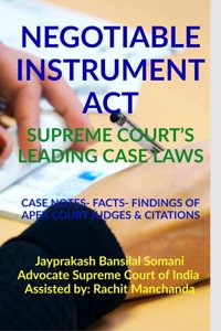 Negotiable Instrument Act- Supreme Court's Leading Case Laws