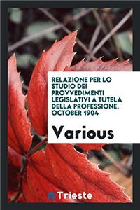 RELAZIONE PER LO STUDIO DEI PROVVEDIMENT