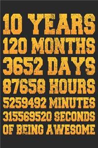 10 Years Of Being Awesome