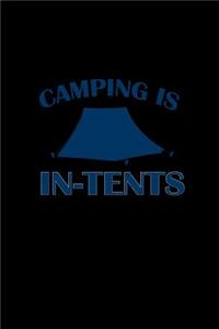 Camping is In-Tents.: Notebook Journal Diary 110 Lined pages