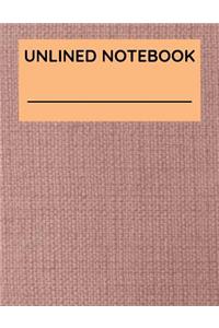 Unlined Notebook