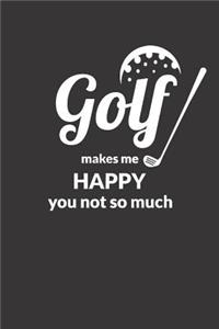 Golfer Golf Notebook Journal Diary Golfing