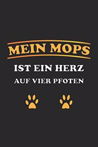 Mein Mops ist ein Herz auf vier Pfoten
