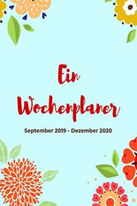 Ein Wochenplaner - September 2019 - Dezember 2020