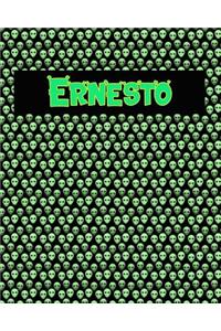 120 Page Handwriting Practice Book with Green Alien Cover Ernesto