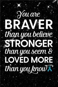 You Are Braver Than You Believe Stronger Than You Seem & Loved More Than You Know