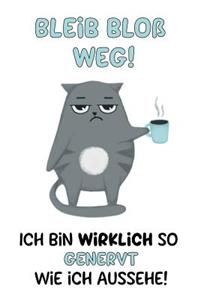 Bleib bloß weg! Ich bin wirklich so genervt wie ich aussehe!