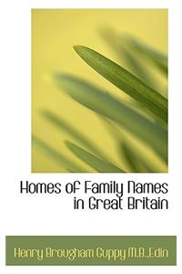 Homes of Family Names in Great Britain