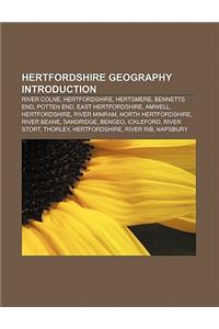 Hertfordshire Geography Introduction