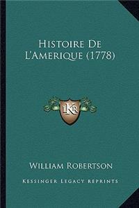 Histoire De L'Amerique (1778)