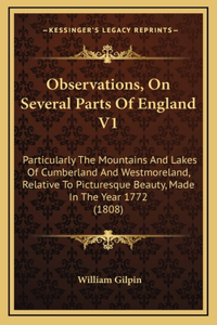Observations, On Several Parts Of England V1