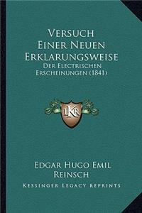 Versuch Einer Neuen Erklarungsweise