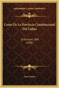 Censo De La Provincia Constitucional Del Callao