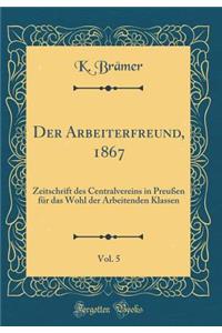 Der Arbeiterfreund, 1867, Vol. 5: Zeitschrift Des Centralvereins in PreuÃ?en FÃ¼r Das Wohl Der Arbeitenden Klassen (Classic Reprint)