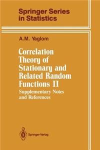 Correlation Theory of Stationary and Related Random Functions