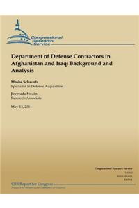 Department of Defense Contractors in Afghanistan and Iraq