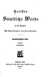 Goethes sämtliche werke
