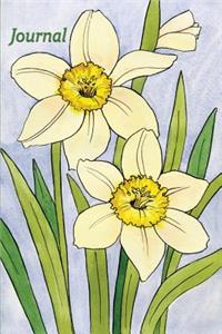 Journal: Daffodils 6x9 - Graph Journal - Journal with Graph Paper Pages, Square Grid Pattern