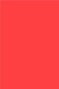Journal Coral Red Color Simple Plain Coral Red