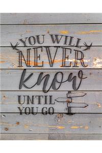 You Will Never Know Until You Go