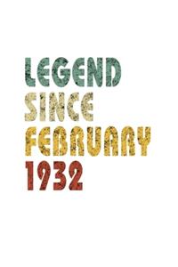 Legend Since February 1932