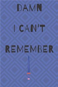 Damn i can't remember notebook