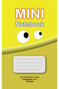 Mini Notebook for Kids ( Graph paper 1 cm - yellow edition )