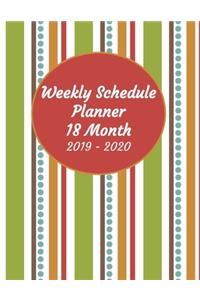 Weekly Schedule Planner 18 Month