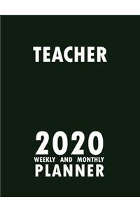 Teacher 2020 Weekly and Monthly Planner