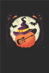 Halloween Guitar: Blank Lined Notebook (6" x 9" - 120 pages) Halloween Themed Notebook for Gift / Daily Activity Journals / Diary