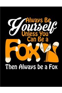Always Be Yourself Unless You Can Be a Fox Then Always Be a Fox